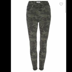 Good American Good Waist Camo Print Jeans